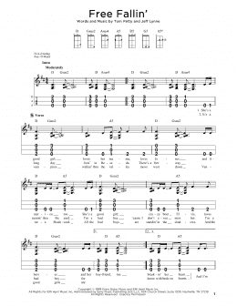 page one of Free Fallin' (Dulcimer)