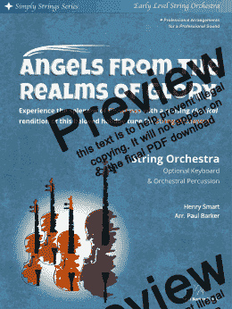 page one of Angels from the Realms of Glory (String Orchestra)