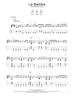 page one of La Bamba (Dulcimer)