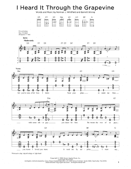 page one of I Heard It Through The Grapevine (Dulcimer)