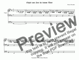 page one of Erhalt uns Herr, bei deinem Wort (XVI) - Chorale Prelude