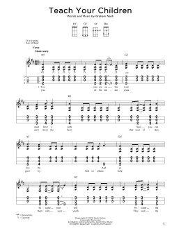 page one of Teach Your Children (Dulcimer)