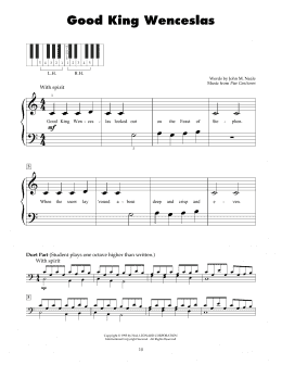 page one of Good King Wenceslas (5-Finger Piano)