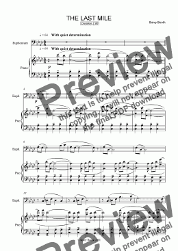 page one of The Last Mile (euphonium)