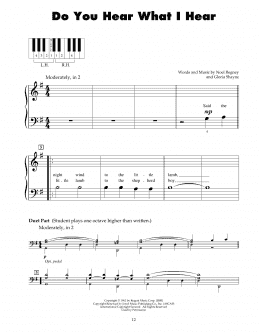 page one of Do You Hear What I Hear (5-Finger Piano)