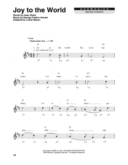 page one of Joy To The World (Harmonica)