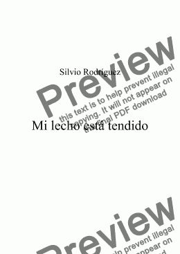 page one of Mi lecho está tendido