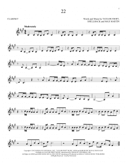 page one of 22 (Clarinet Solo)