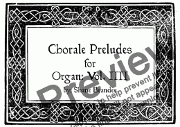 page one of Chorale Preludes for Organ: Vol. 4