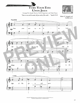 page one of Turn Your Eyes Upon Jesus (Piano Method)