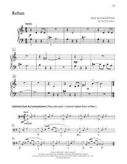 page one of Rohan (from The Lord Of The Rings) (arr. Tom Gerou) (5-Finger Piano)