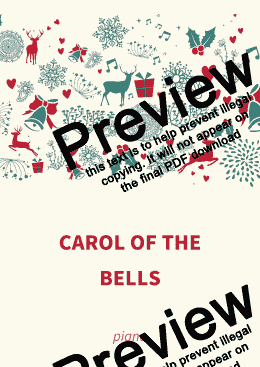 page one of Carol of the Bells