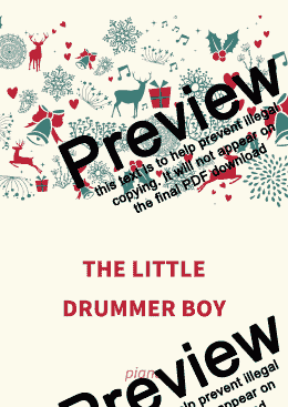 page one of The little drummer boy