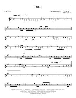 page one of the 1 (Alto Sax Solo)