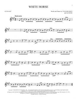 page one of White Horse (Alto Sax Solo)