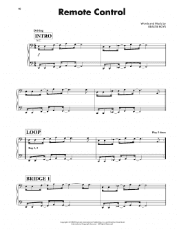 page one of Remote Control (Piano, Vocal & Guitar Chords (Right-Hand Melody))