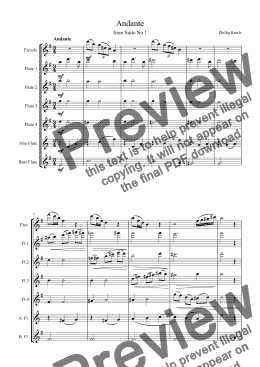 page one of Flute Choir - Suite No.I