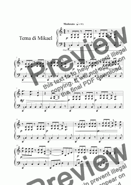 page one of Tema di Mikael