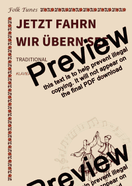 page one of Jetzt fahrn wir übern See