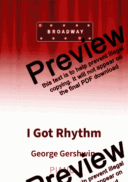 page one of I Got Rhythm