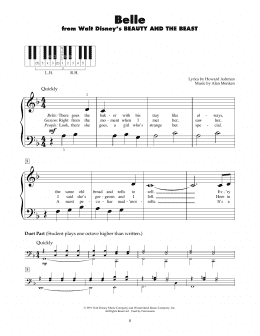 page one of Belle (from Beauty And The Beast) (5-Finger Piano)