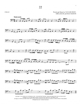 page one of 22 (Cello Solo)