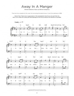 page one of Away In A Manger (Really Easy Piano)