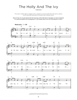 page one of The Holly And The Ivy (Really Easy Piano)