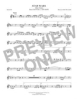 page one of Star Wars (Main Theme) (Mallet Solo)