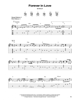 page one of Forever In Love (Easy Guitar Tab)