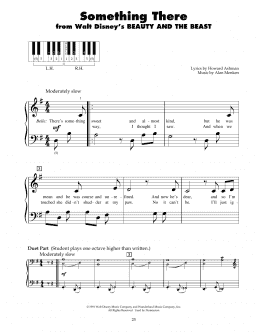 page one of Something There (from Beauty And The Beast) (5-Finger Piano)