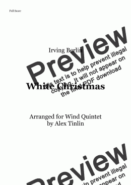 page one of White Christmas