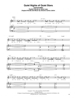 page one of Quiet Nights Of Quiet Stars (Corcovado) (Transcribed Score)