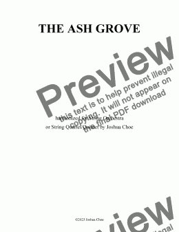 page one of The Ash Grove