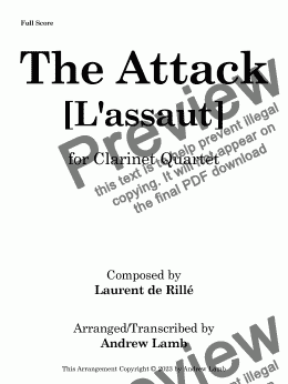 page one of The Attack