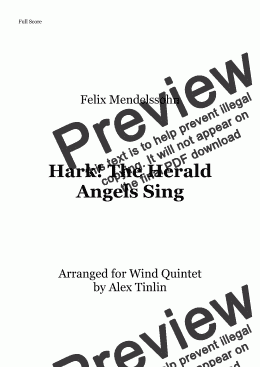 page one of Hark! The Herald Angels Sing