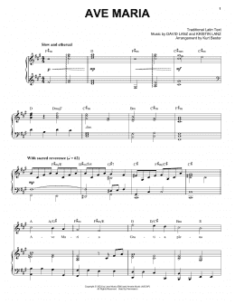 page one of Ave Maria (Piano & Vocal)