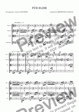 page one of Beethoven_FÜR ELISE - Laurent FLECHIER - pack