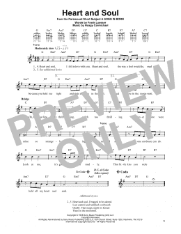 page one of Heart And Soul (Easy Guitar)