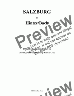 page one of Salzburg