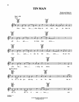 page one of Tin Man (Easy Guitar)