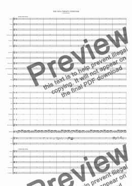 page one of THE HOLY TRINITY OVERTURE