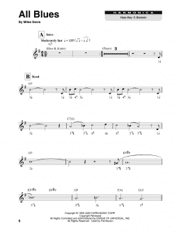 page one of All Blues (Harmonica)