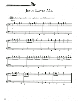 page one of Jesus Loves Me (Piano Method)