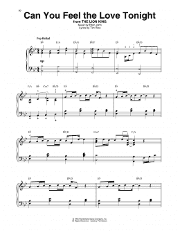 page one of Can You Feel The Love Tonight (from The Lion King) (Harp)