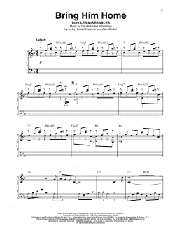 page one of Bring Him Home (from Les Miserables) (Harp)