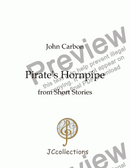 page one of Pirate's Hornpipe