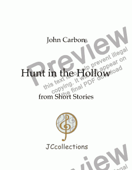 page one of Hunt in the Hollow