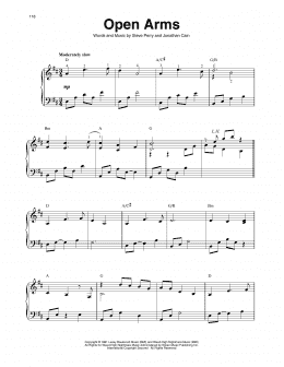 page one of Open Arms (Harp)