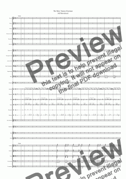 page one of The Holy Trinity Overture 3rd Movement